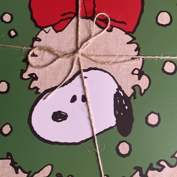 Pottery Barn Peanuts Snoopy Wreath Cork Placemats - Set of 4 - Picture 9 of 13